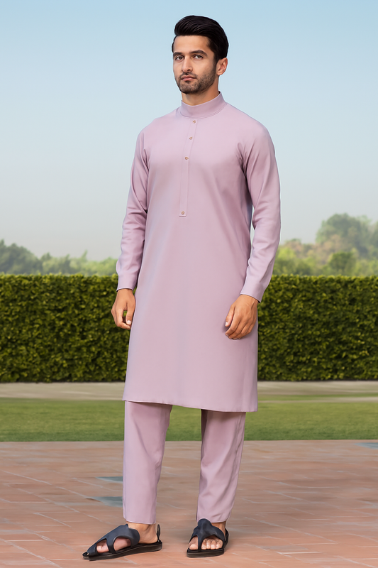 4 Meter Suits  Unstitched Japani Boski Peach