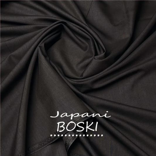 4 Meter Suits  Unstitched Japani Boski Dark Silver