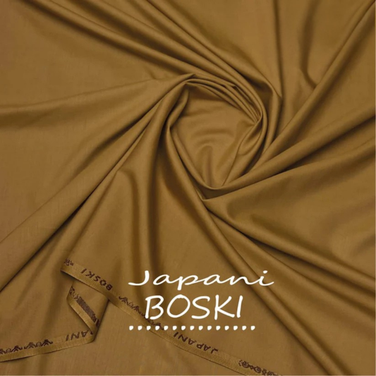 4 Meter Suits  Unstitched Japani Boski Gold