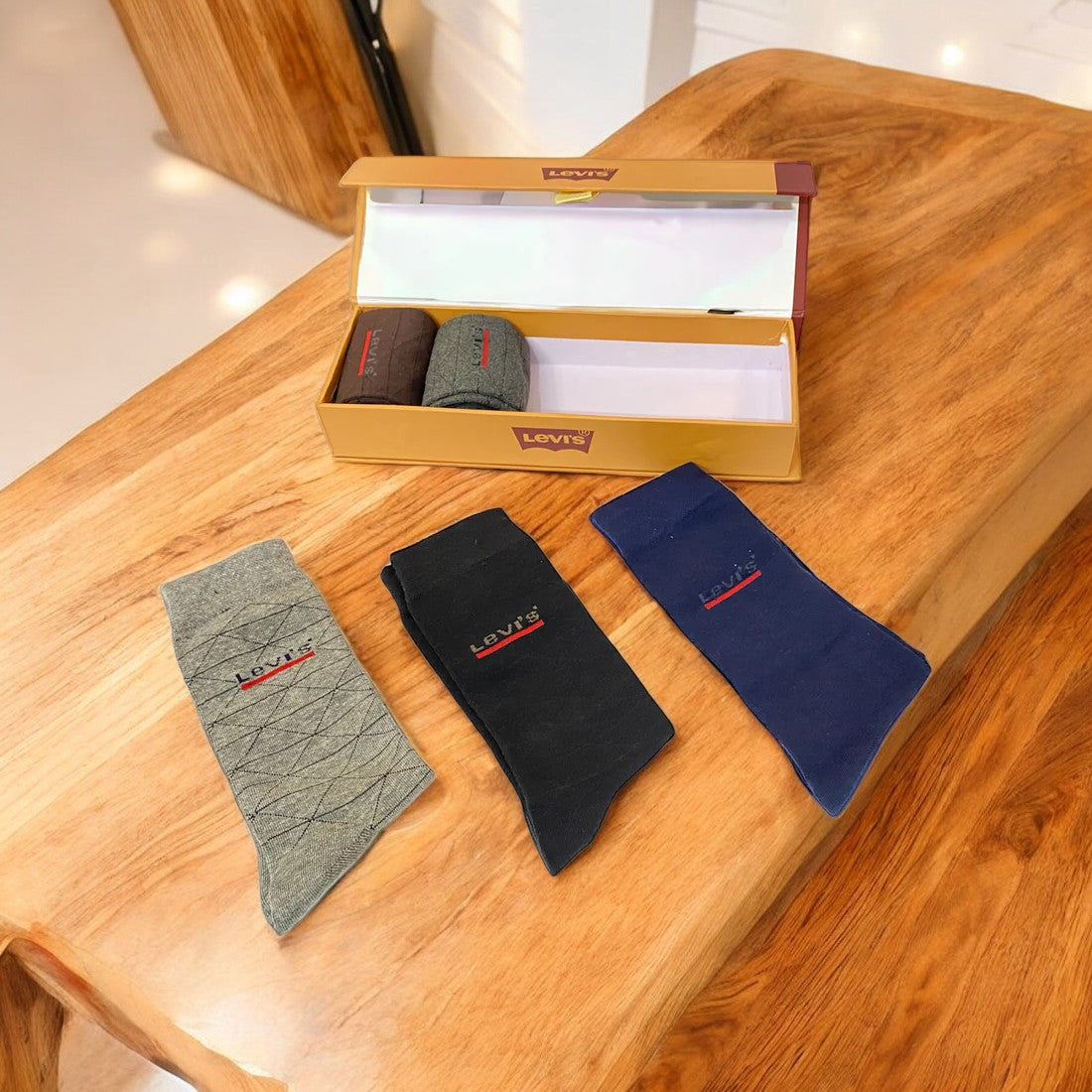"Men’s 5-Pack Crew Socks L V S Premium Comfort, Breathable, Long-Lasting Durability "full socks  socks