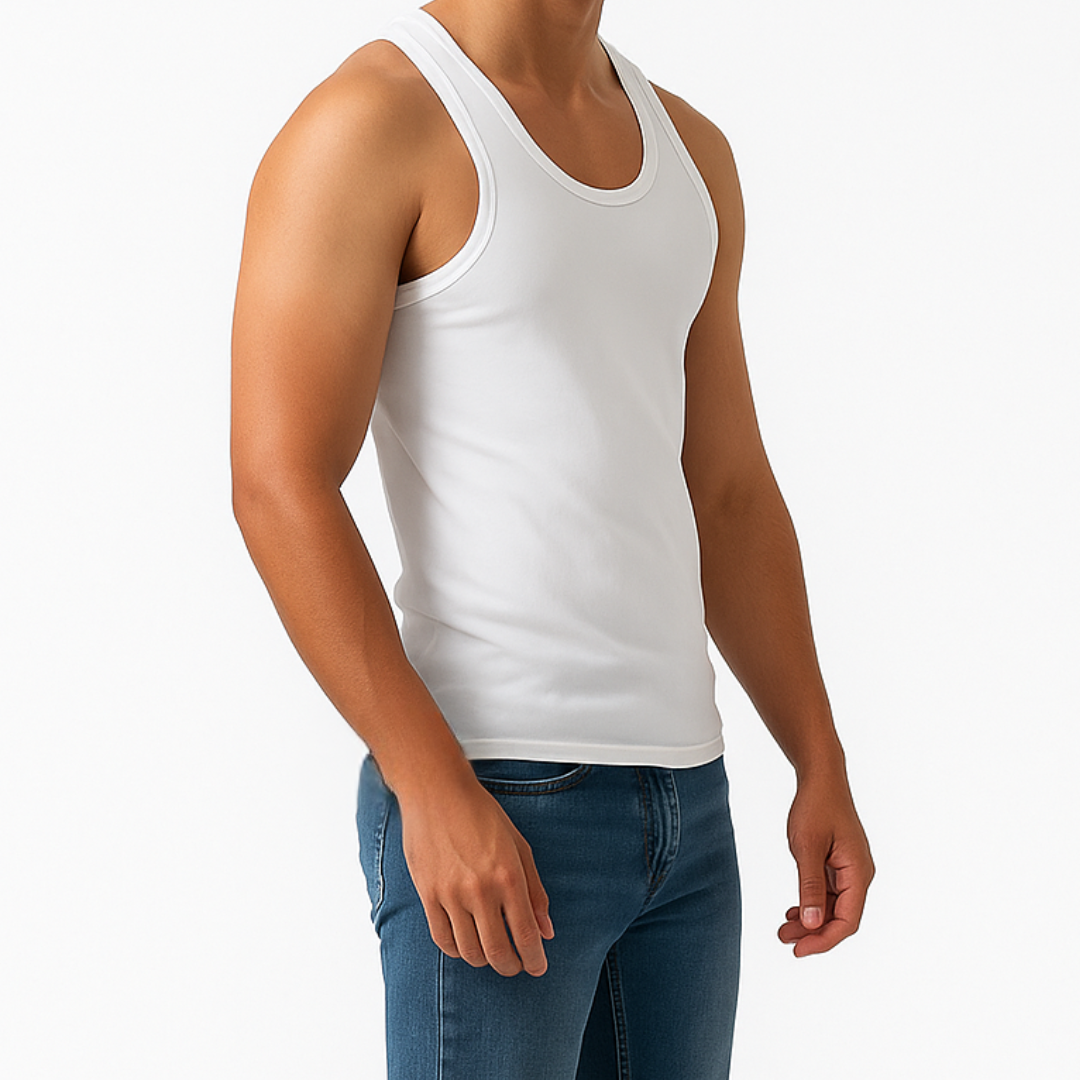 Men’s Sleeveless Cotton Vests (Pack of 3) | Breathable & Comfortable Undershirts"