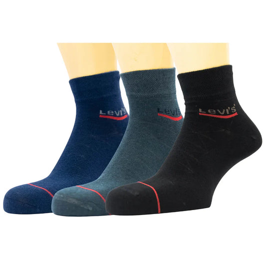 Men’s L V S Ankle Socks (Pack of 3) in Cotton fabrics