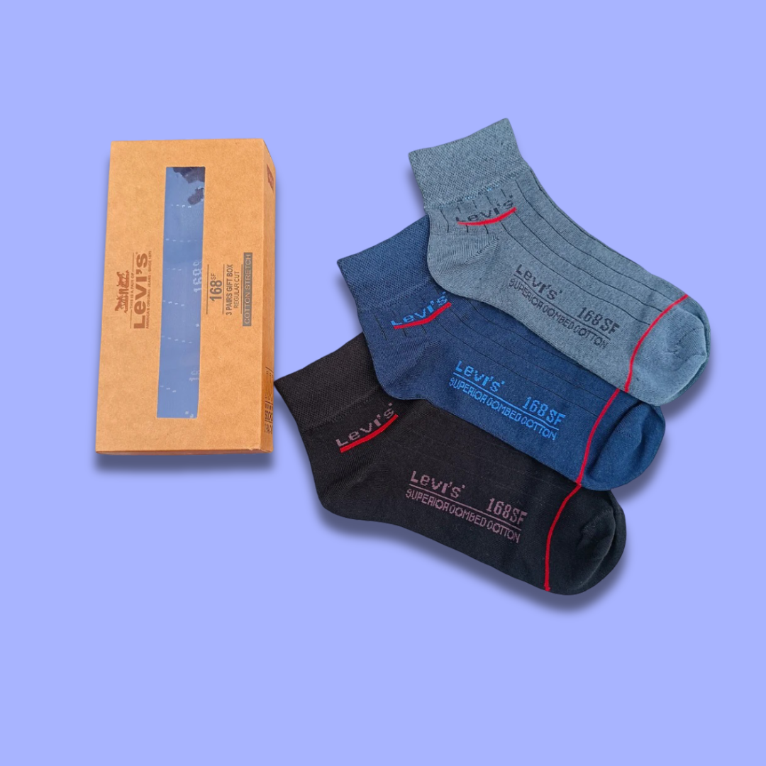 MEN'S (3-Pack) Ankle Socks | Comfortable Cotton for Men & Women – Athletic & Casual Wear"