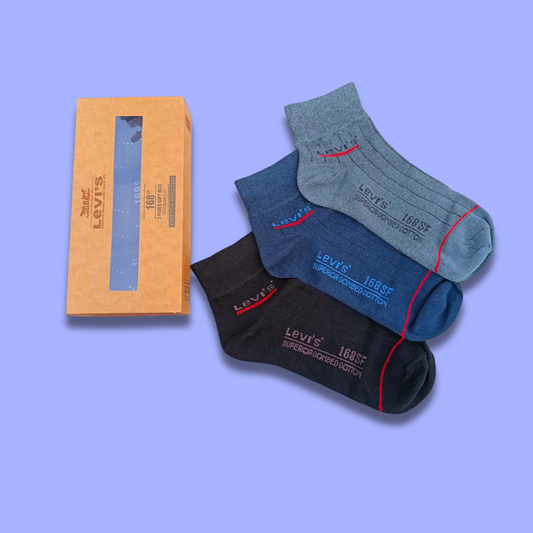 MEN'S (3-Pack) Ankle Socks | Comfortable Cotton for Men & Women – Athletic & Casual Wear"