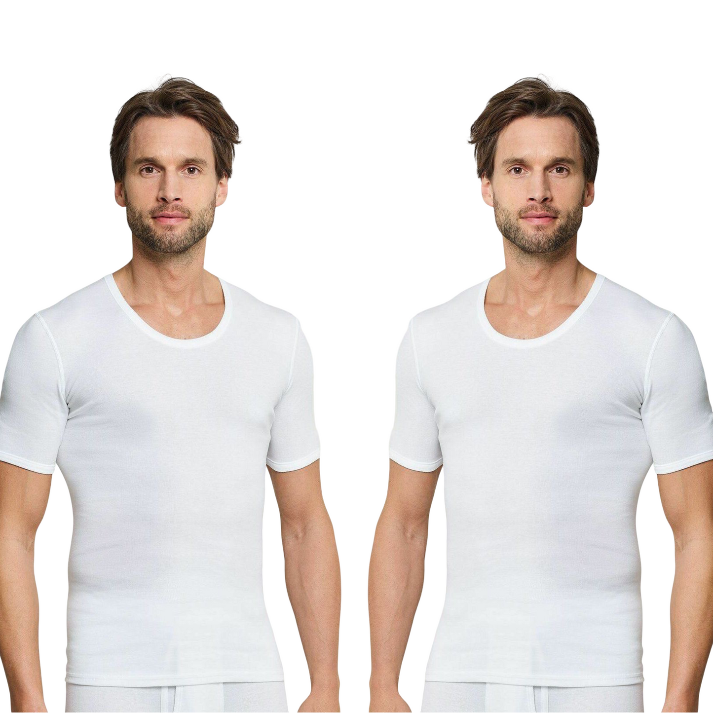 Men’s Half Sleeve Vests (Pack of 2) | Breathable & Comfortable Undershirts"