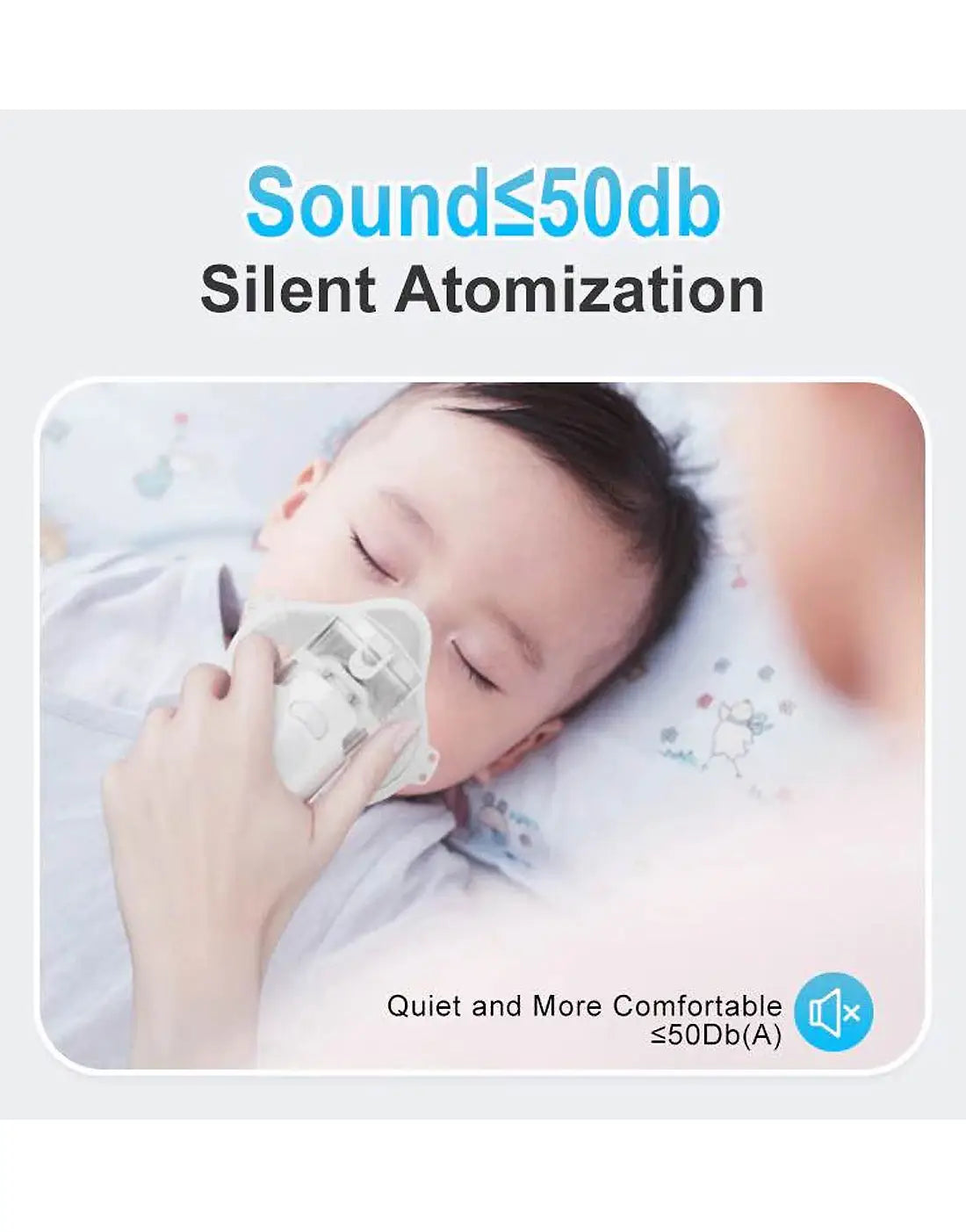 Portable Mesh Nebulizer Machine JSL-W302 with Masks & Mini Inhaler for Kids & Adults