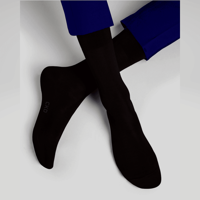 Men’s Plain Black Socks – Pack of 5 Pairs (Full Length)